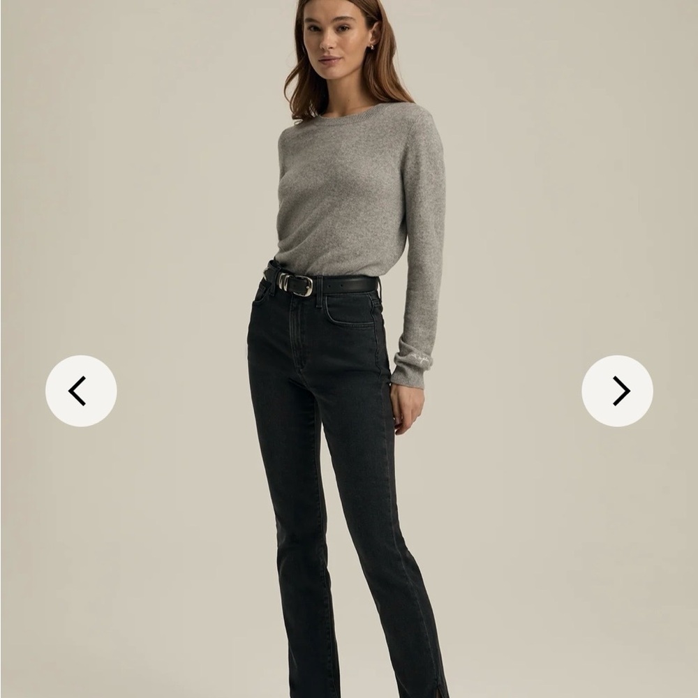 Favorite Daughter Straight Leg Jeans “Valentina Shortie” High Rise Cigarette